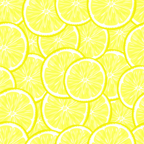 Бесшовный рисунок с ломтиками лимона
. - Вектор,изображение