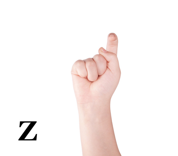Finger Ortografia do alfabeto
 - Foto, Imagem