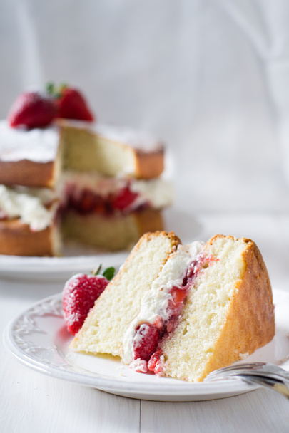 Victoria sponge cake - Foto, imagen