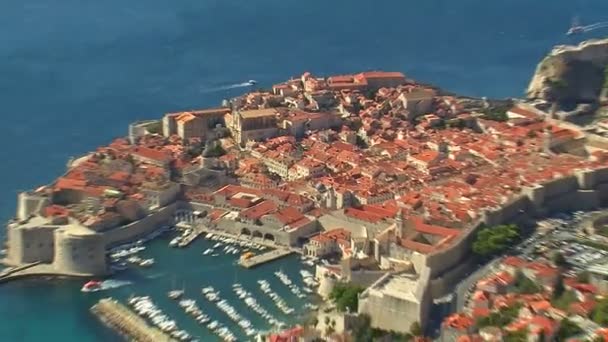 vista aérea del puerto de dubrovnik, croacia
 - Imágenes, Vídeo