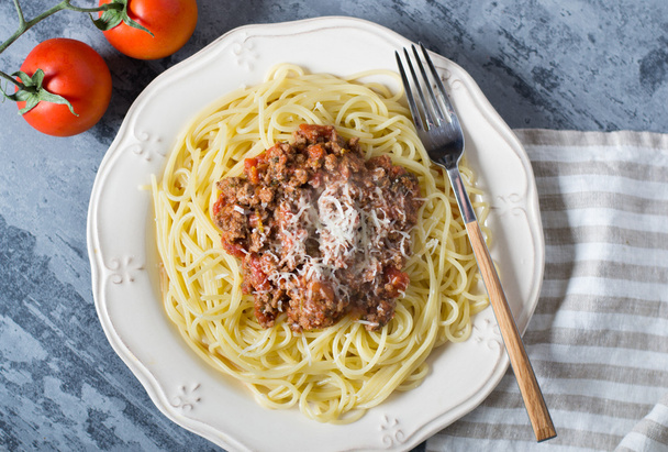 delicious spaghetti bolognese - Photo, Image