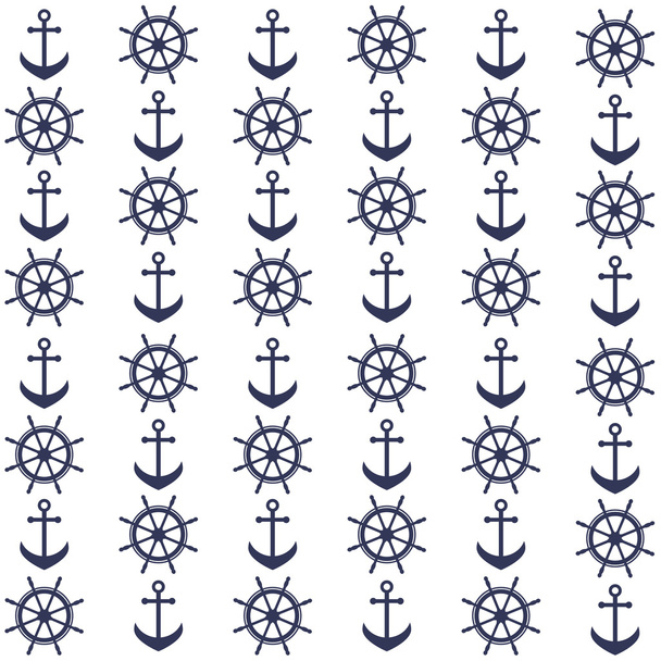 Background with helms and anchors - Vecteur, image
