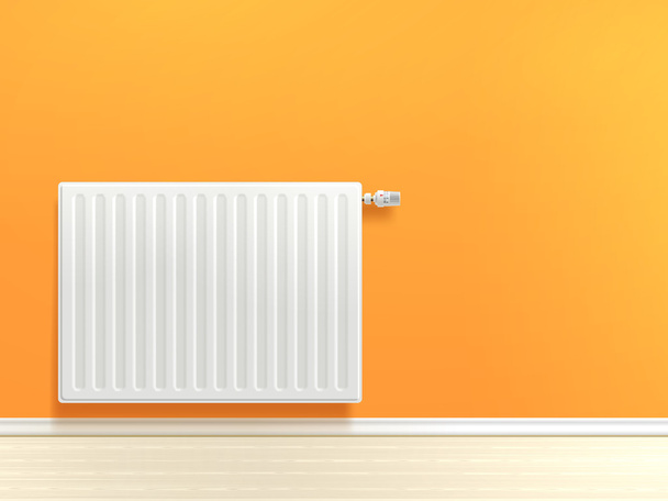 radiator op muur - Vector, afbeelding