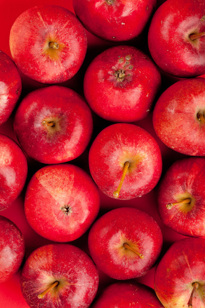 Background with fresh red apples - Foto, imagen