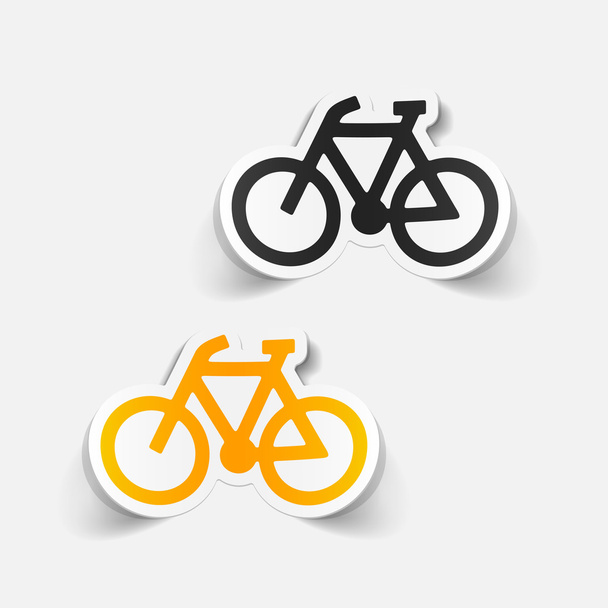 vélos avec étiquettes ombragées
 - Vecteur, image