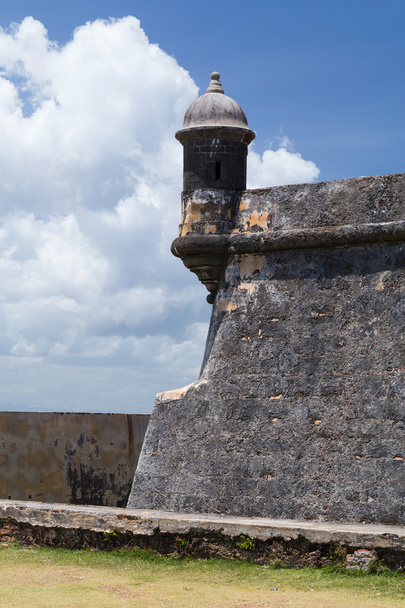 Tower in Castillo San Felipe del Morro, Puerto  Rico - Fotoğraf, Görsel