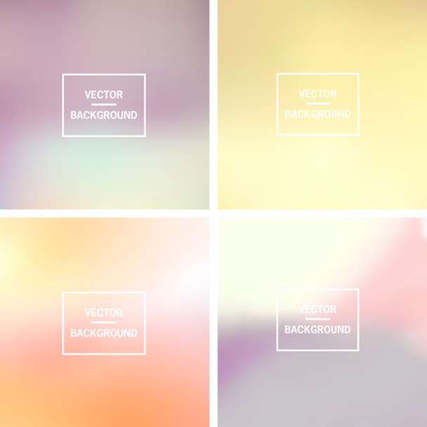 Blurred Backgrounds Collection - Vetor, Imagem