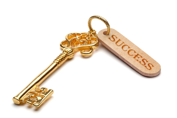 Goldener Schlüssel zum Erfolg. - Foto, Bild