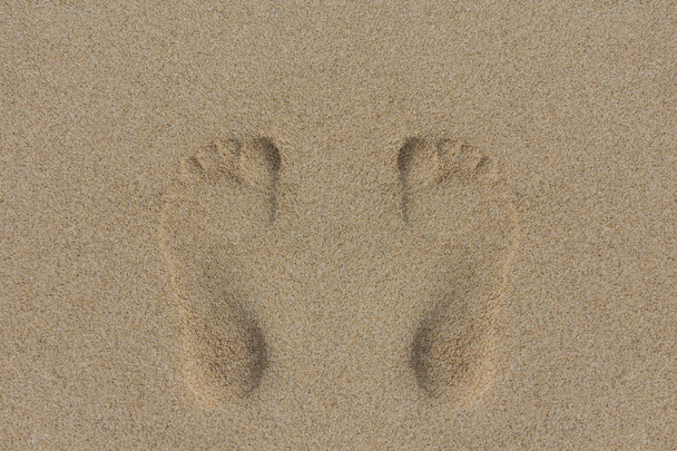 Sand and foot - Foto, afbeelding