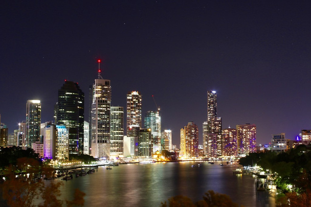 Nacht uitzicht In Brisbane - Foto, afbeelding