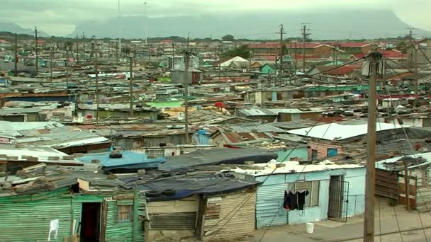 Township in Kapstadt, Südafrika - Filmmaterial, Video