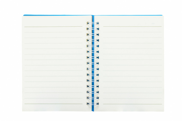 Blank notebook isolated on white background - Photo, Image