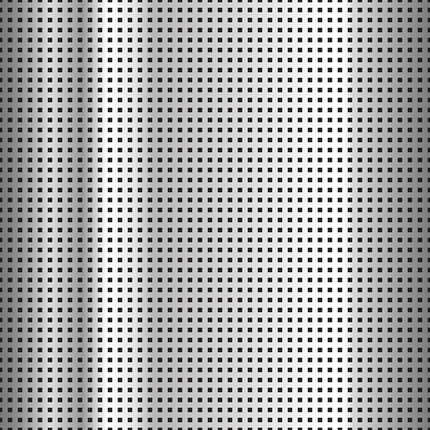 Oberfläche aus perforiertem Stahl - Vektor, Bild