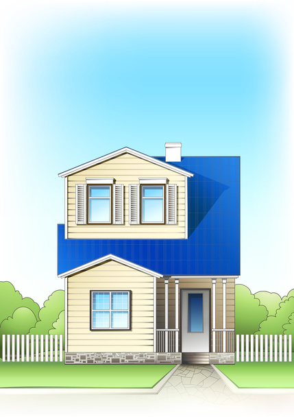 Suburb house - Vector, Image