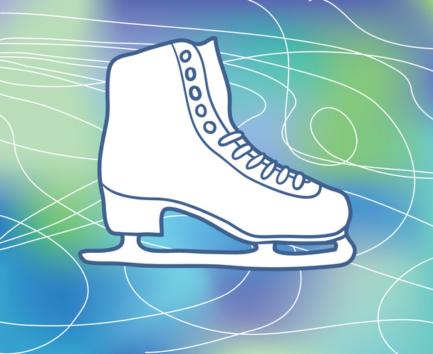 Ice-skate - Vector, Image