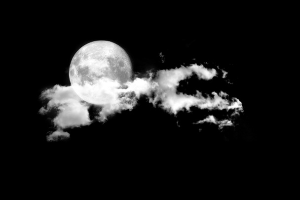 Moon between the clouds - Photo, Image