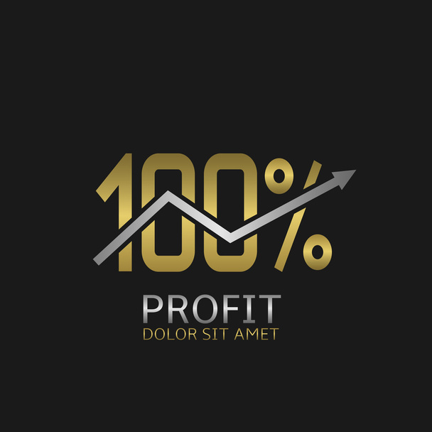 100 PROFIT-logo
 - Vektori, kuva