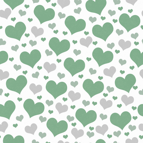 Зеленые и белые сердца Плитка повторяется фон
 - Фото, изображение