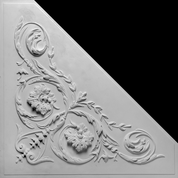 élément de décoration en plâtre blanc
 - Photo, image