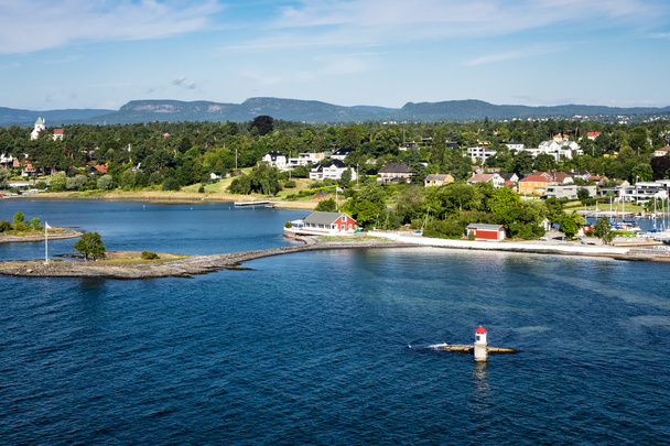 fjord の灯台 - 写真・画像