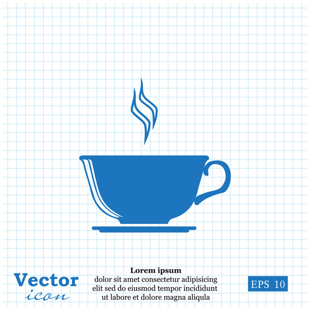 ikona filiżanki kawy - Wektor, obraz