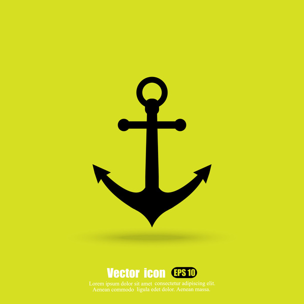 iron Anchor icon - Vector, Image