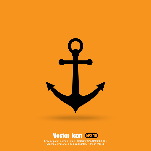 železné kotvy ikona - Vektor, obrázek