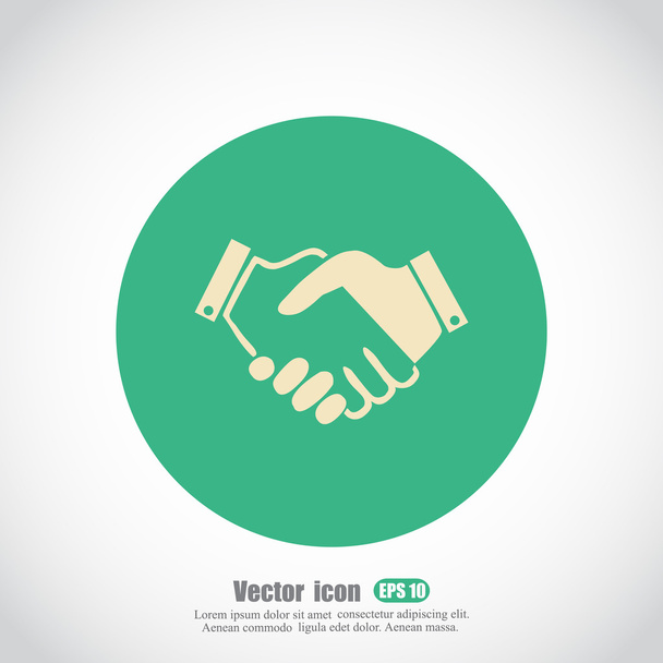 ikona business handshake - Vektor, obrázek