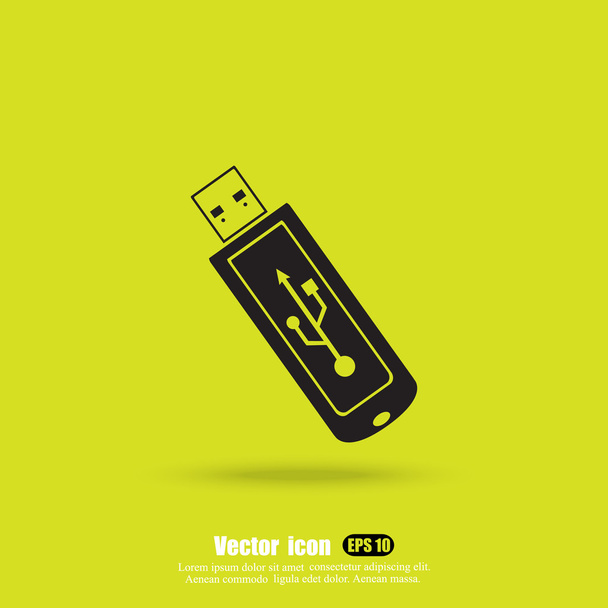 Ikona USB - Wektor, obraz