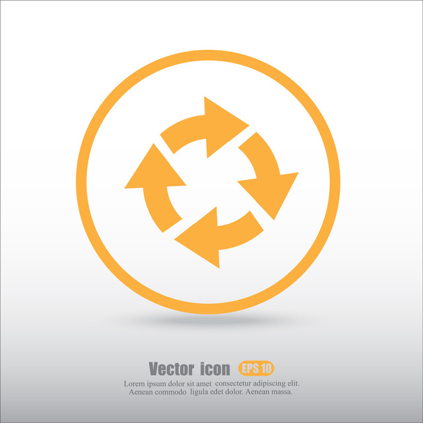 Icono de círculo de flechas
 - Vector, imagen