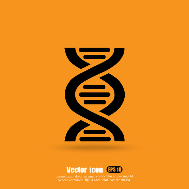 DNA iplikçiklerinin simgesi - Vektör, Görsel