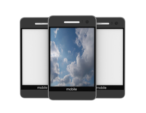 nowoczesne telefony z ekranem dotykowym - Zdjęcie, obraz