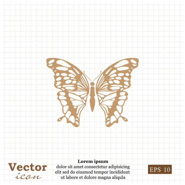 コレクション蝶のアイコン - ベクター画像