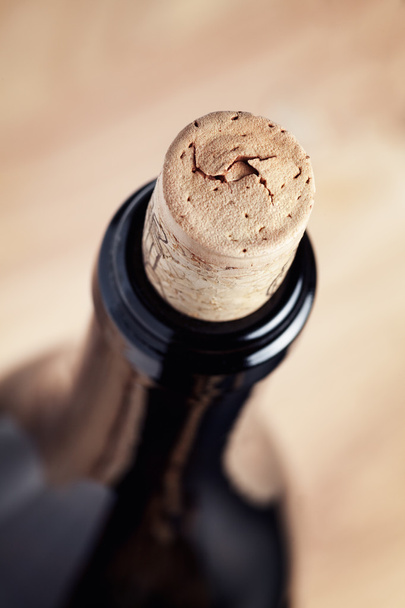 wine bottle with the cork - Photo, Image