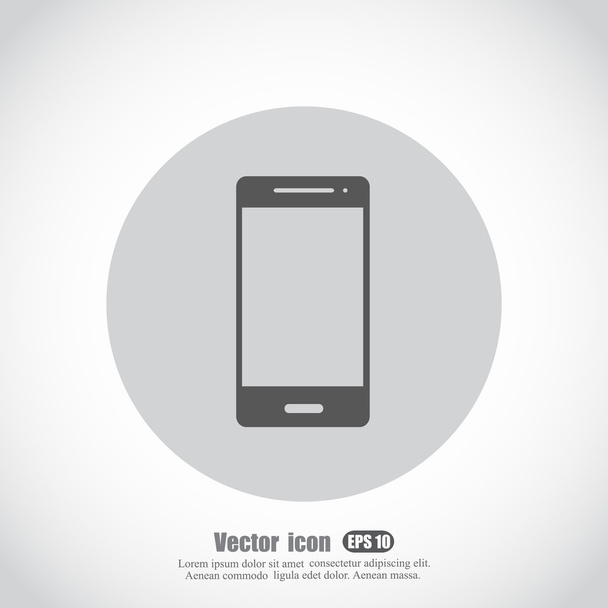 Mobiele telefoon icoon - Vector, afbeelding