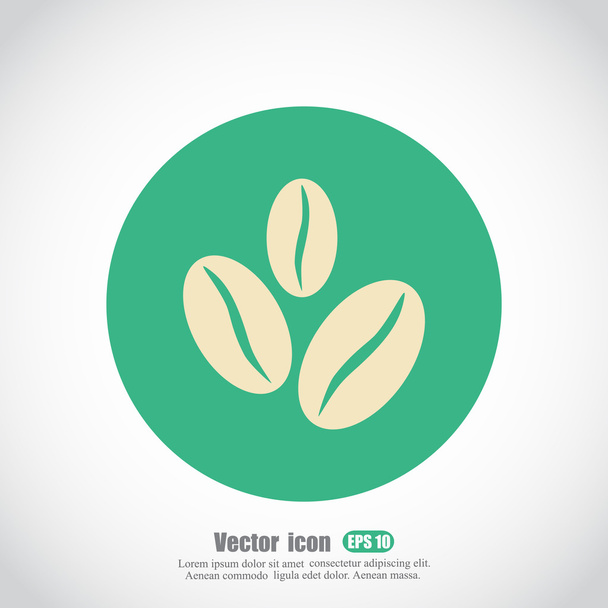 icono granos de café - Vector, Imagen
