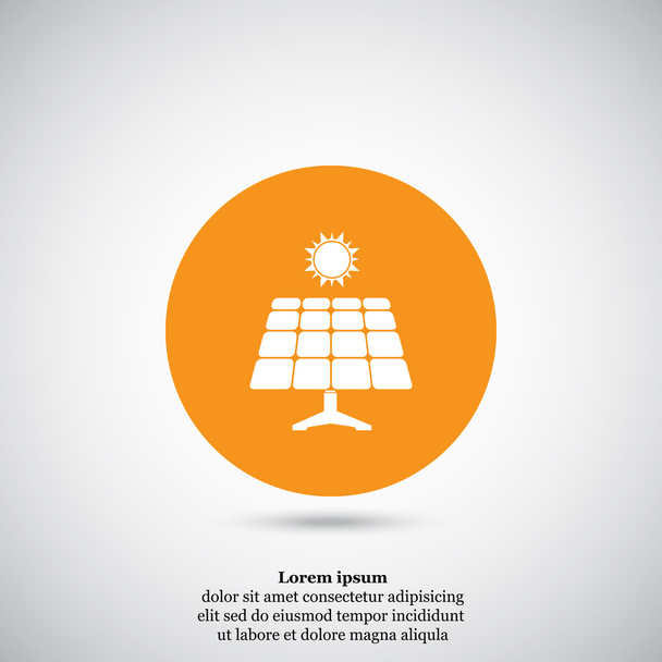 ikona panelu słonecznego - Wektor, obraz