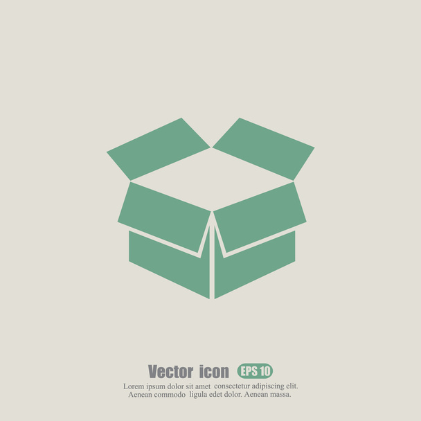 opened box icon - Vector, Image