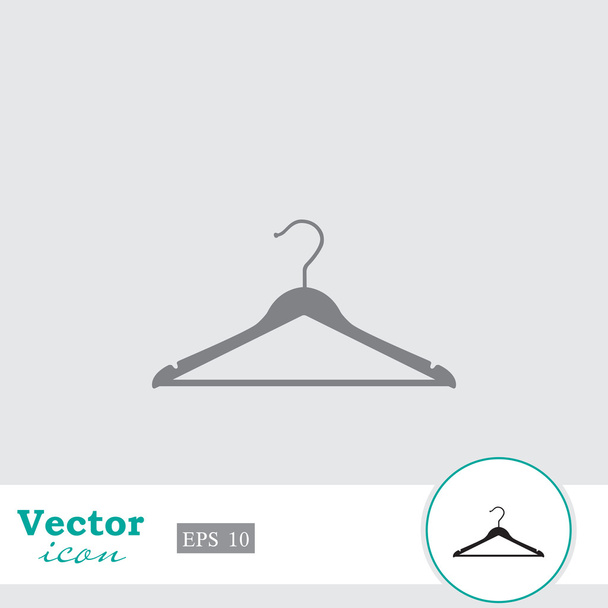 icono de percha de ropa - Vector, Imagen
