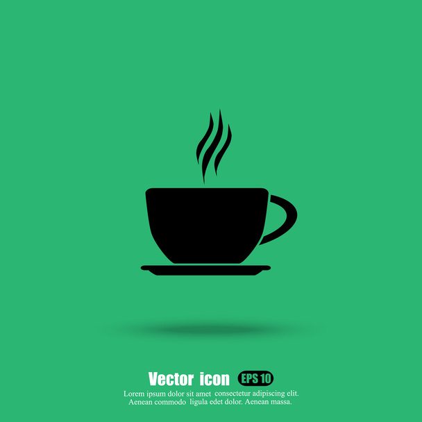 coffee cup icon - Vector, Image