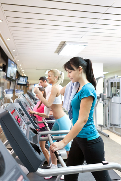Running at the fitness club - Photo, image