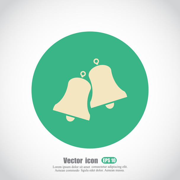 twee klokken pictogram - Vector, afbeelding