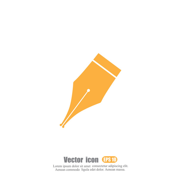 pen tip pictogram - Vector, afbeelding