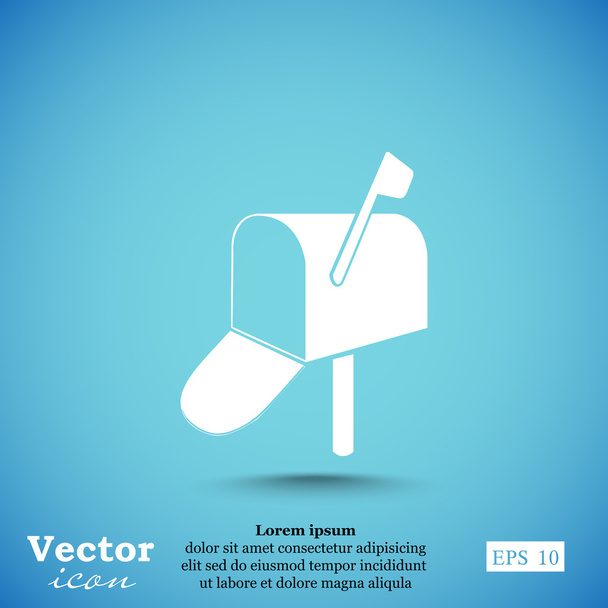 ikona otevřené poštovní schránky - Vektor, obrázek