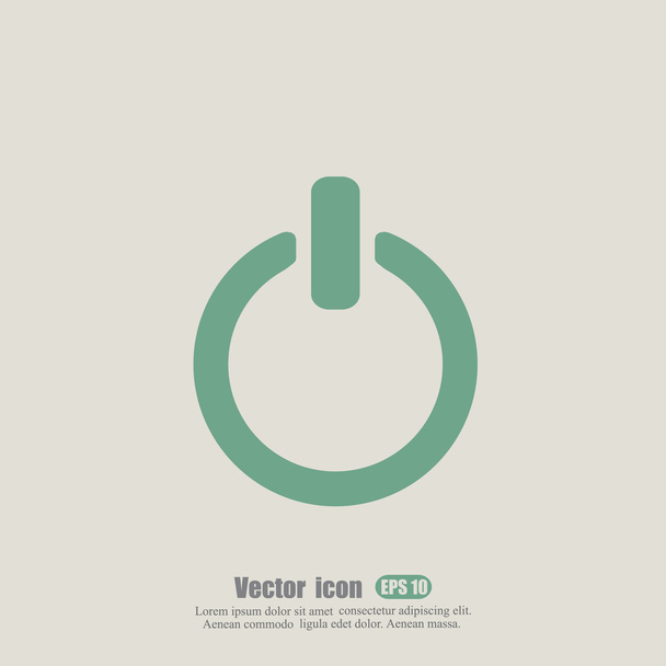 Power gomb ikon - Vektor, kép