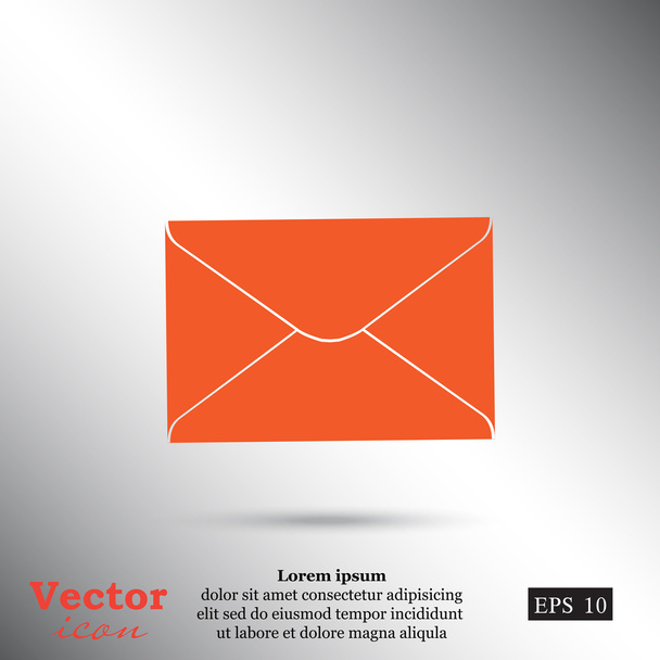 gesloten envelop pictogram - Vector, afbeelding