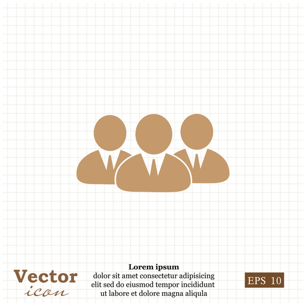 Icono de gente de negocios - Vector, imagen