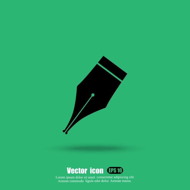 ikona hrotu pera - Vektor, obrázek