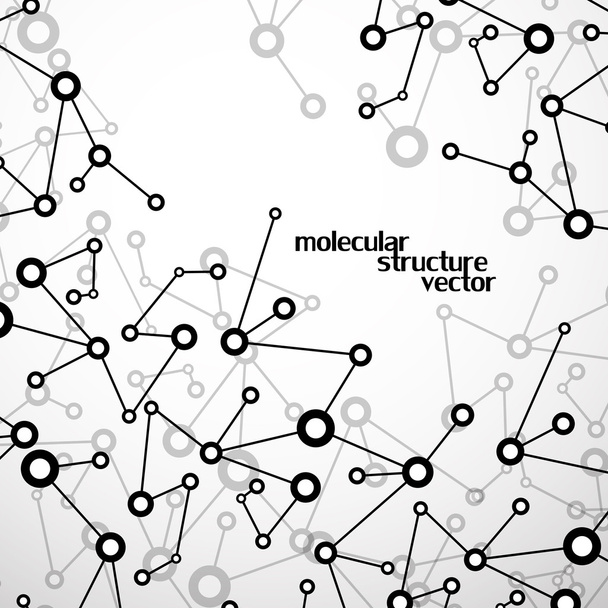 Molekülstruktur. dna. Abstrakter Hintergrund. Vektorillustration. eps10 - Vektor, Bild