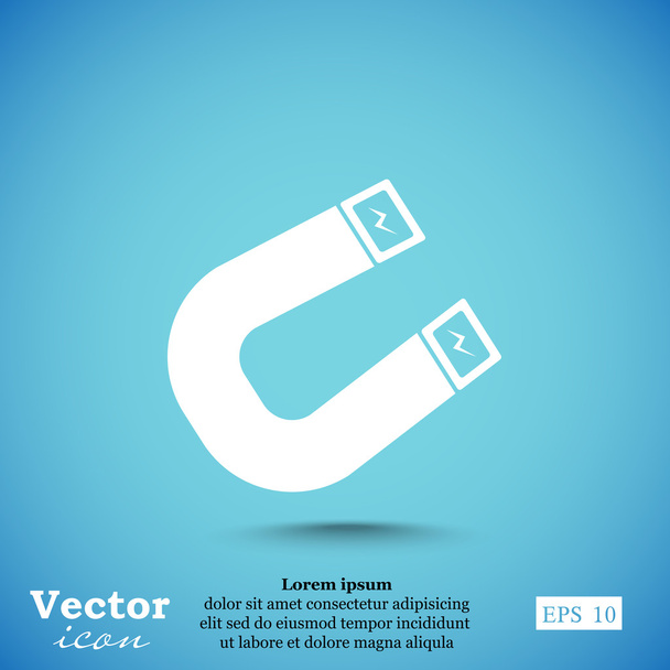 powerful magnet icon - Vector, Image